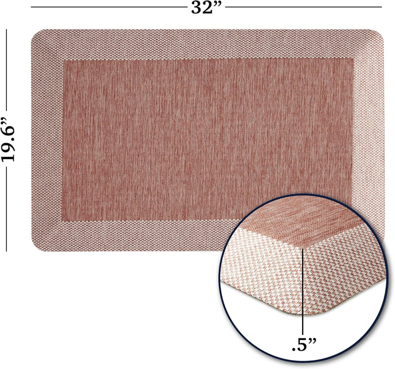 19.6"x32" Rectangle Spice Anti Fatigue Air Kitchen Mat Martha STEWART Mira