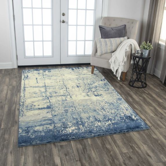 5' X 8' Handmade Blue Area Rug by Rizzy Impressions