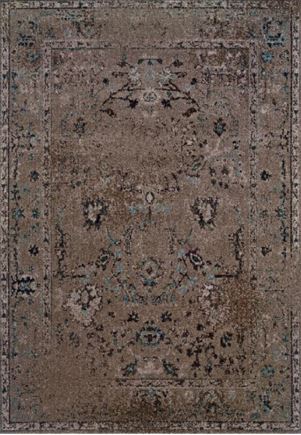 5'3" x 7'6" Gray Revival Machine Woven Rug by Oriental Weavers