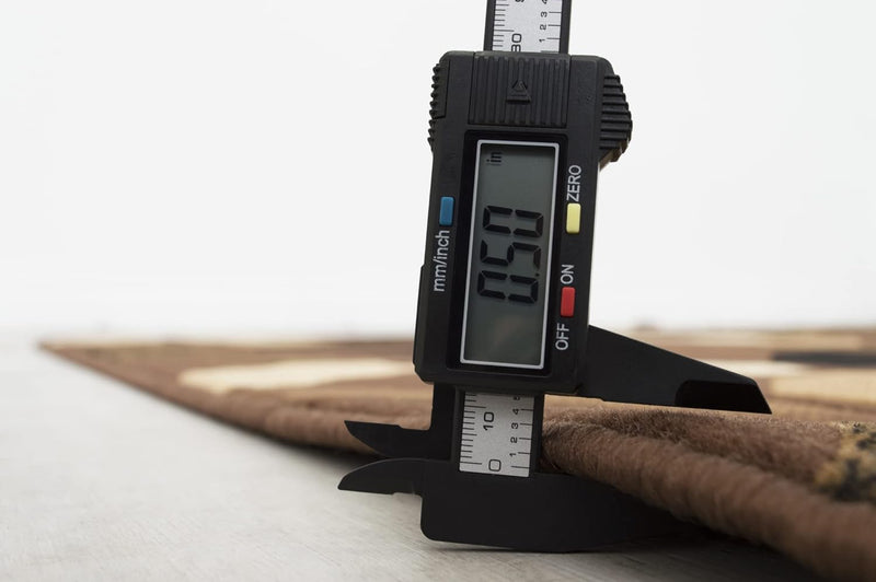 5x7 (4' 11" x 6' 11") Chocolate and Mocha Modern and Contemporary with Ivory and Espresso Diamond Design