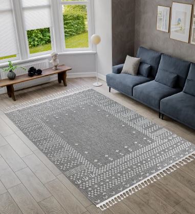 5x7 Gray Art Carpet Artbella Area Rug Collection