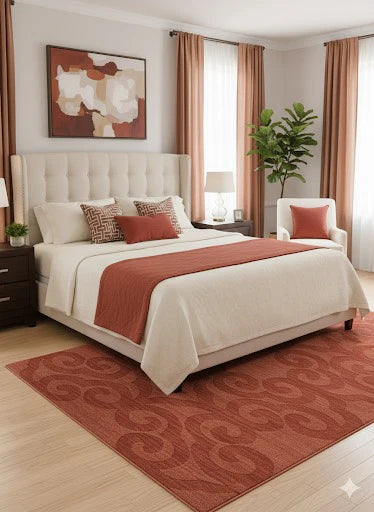 5' x 7' Red Area Rug