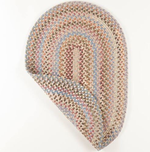 6 ft. x 6 ft. Round Greenwich Butterfield Multi Indoor Braided Area Rug