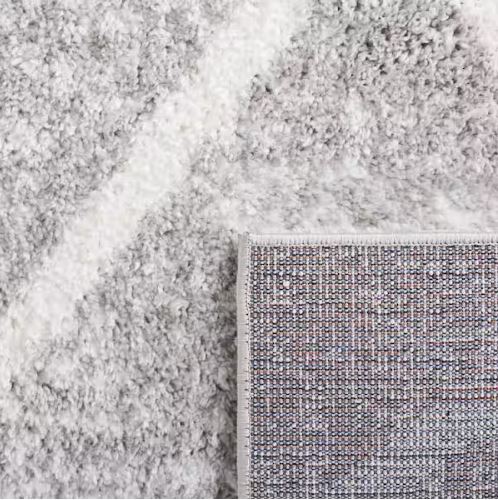 10 ft. x 14 ft. Ivory/Gray Border Chevron Area Rug by SAFAVIEH