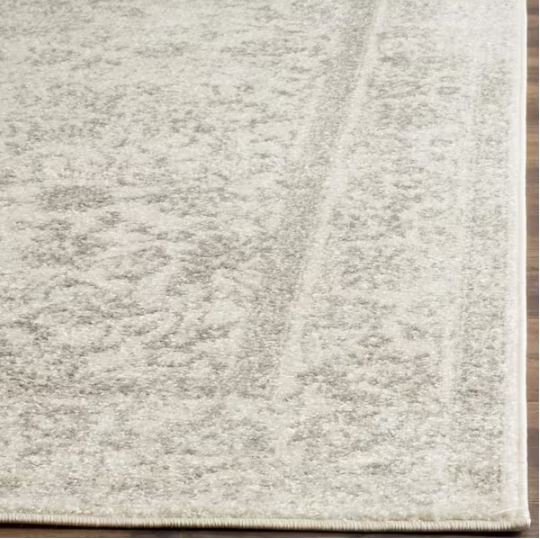 12 ft. x 12 ft. Border Distressed Square Area Rug