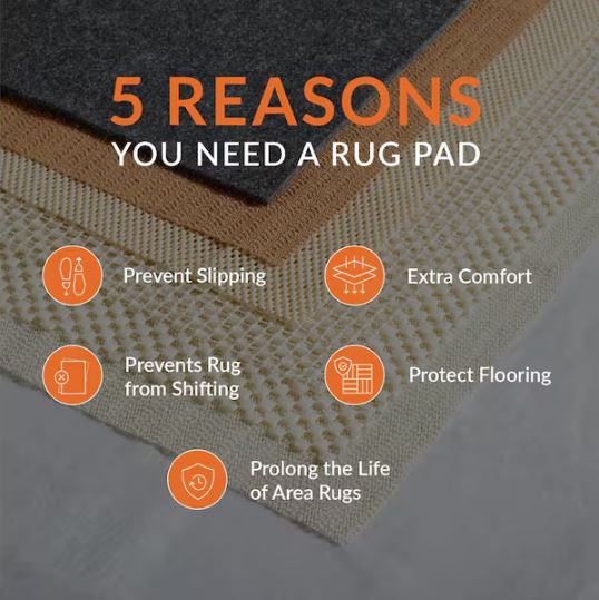 12 ft. x 12 ft. Border Distressed Square Area Rug