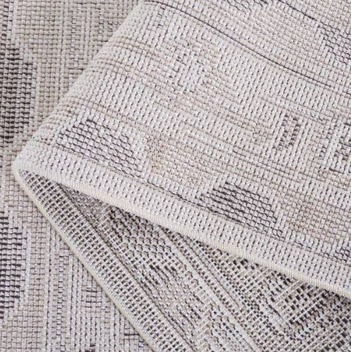 8 ft. x 10 ft. Ivory/Gray Machine Washable Aztec Ornate Medallion Area Rug