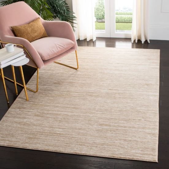 5' x 5' Square Creme Power Loomed Indoor Rugs by Safavieh