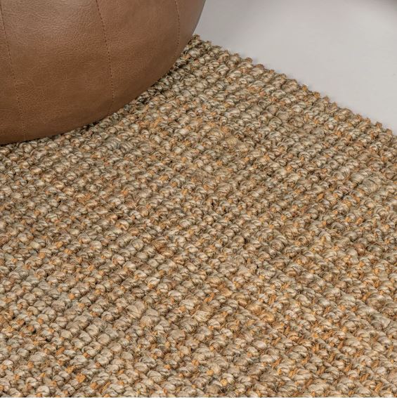 2.3' x 5' Rustic Traditional Handwoven Jute Solid Runner Area Rug - JONATHAN Y