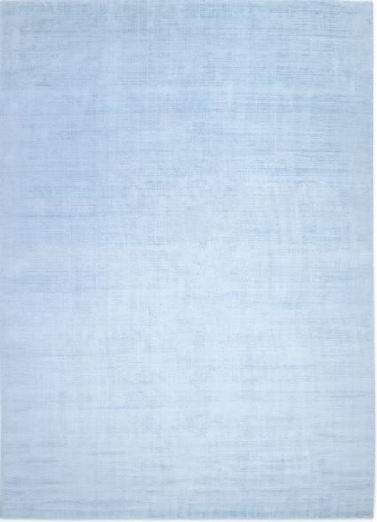 8' x 10'  Light Blue Milo Hand Loomed Contemporary Solid Area Rug