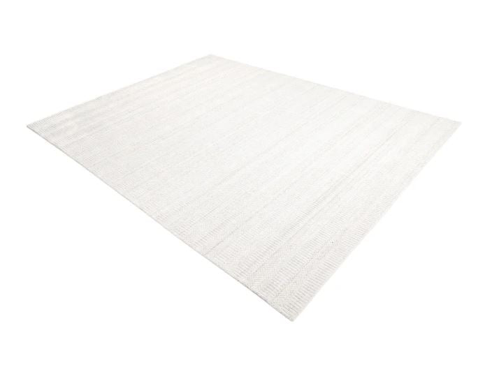 10' x 14' Ivory Sanam Hand Loomed Contemporary Solid Area Rug