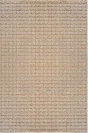 4 ft. x 6 ft. Beige Non Slip Rubber Back Polyester Solid Indoor CloudSoft Area Rug