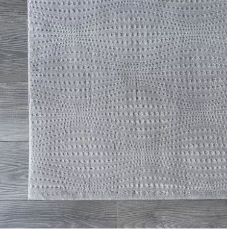 Serenity Gray Solid 4 ft. x 6 ft. Modern Non Skid Soft Indoor Area Rug