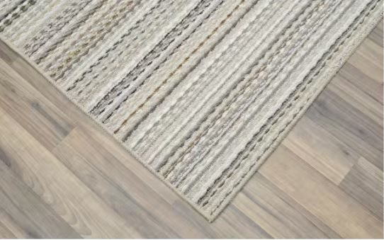 Carnival Stripe Earthtone 5 ft. x 7 ft. Area Rug