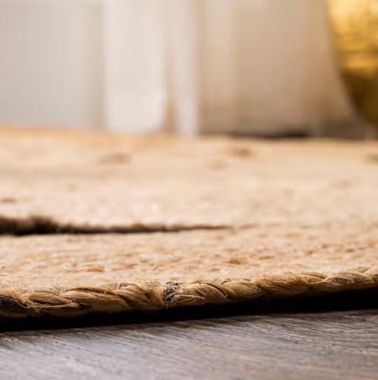 Cassia Round Natural Jute Boho Circle Natural 8' Round Area Rug