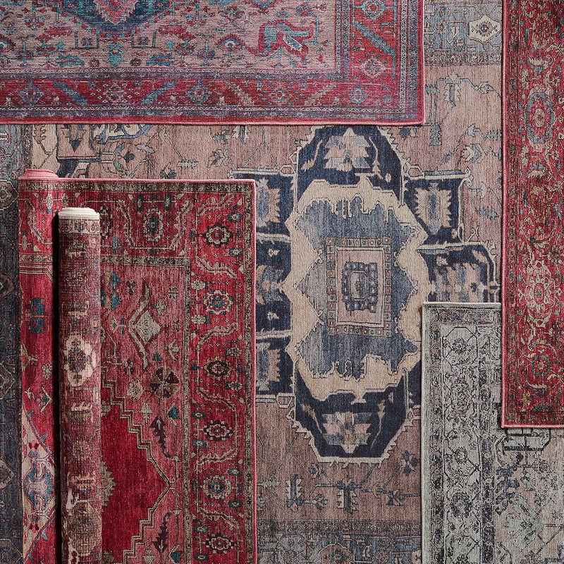 10.6ft x14ft Jaipur Living Soft  Large Area Rug, Boho, Blue/Dark Brown