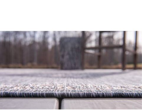 Charcoal Gray Antique Outdoor 4 ft. x 6 ft. Area Rug