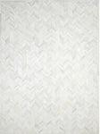 10' x 14' Cream Ivory Meir Handmade Contemporary Cowhide Area Rug