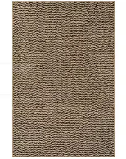 6 ft. x 9 ft. Haven Natural Basketweave Washable Easy Jute Modern Indoor Outdoor Area Rug