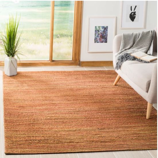 6'x9' - Cape Cod Hand Woven Indoor Area Rug - Rust - Safavieh