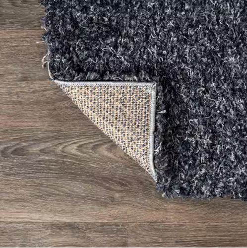 8 ft. x 10 ft. Mercer Shag Plush Denim Blue Area Rug