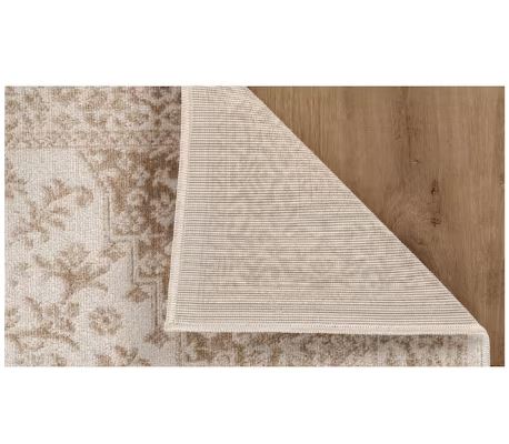 6 ft. x 9 ft.Athena Beige Oriental Border Indoor Outdoor Patio Area Rug