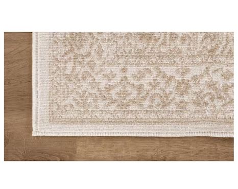 6 ft. x 9 ft.Athena Beige Oriental Border Indoor Outdoor Patio Area Rug