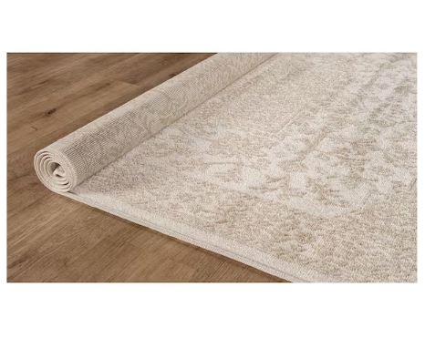 6 ft. x 9 ft.Athena Beige Oriental Border Indoor Outdoor Patio Area Rug