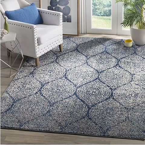 5ft Square Safavieh Madison Collection Carmen Geometric Area Rug