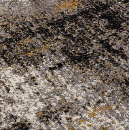8 ft. ROUND Adare Contemporary Abstract Yellow Area Rug