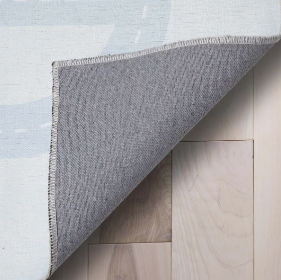 5' x 7' Modern Playful Roads Light Gray Rug