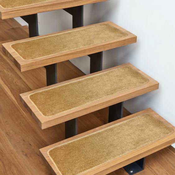 Set of 15 Color: Light Beige Annalotta Non-Slip Stair Tread