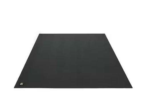 5x7 Black 60 in. W x 84 in. L x 7mm T Large Premium Vinyl Gym Flooring Mat Heavy-Duty Workout Mat Covers 35 sq. ft.