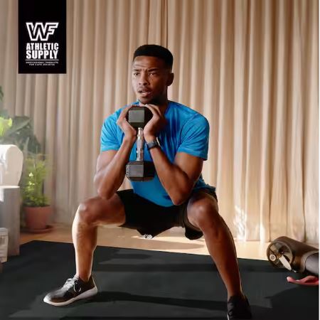 5x7 Black 60 in. W x 84 in. L x 7mm T Large Premium Vinyl Gym Flooring Mat Heavy-Duty Workout Mat Covers 35 sq. ft.