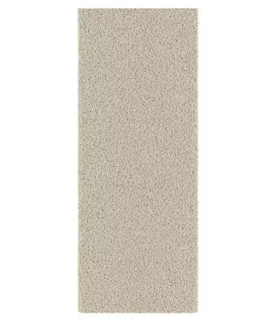 Cozy Plush Non-Slip Rubberback Soft Cream 3 ft. x 5 ft. Indoor Bedroom Runner Rug