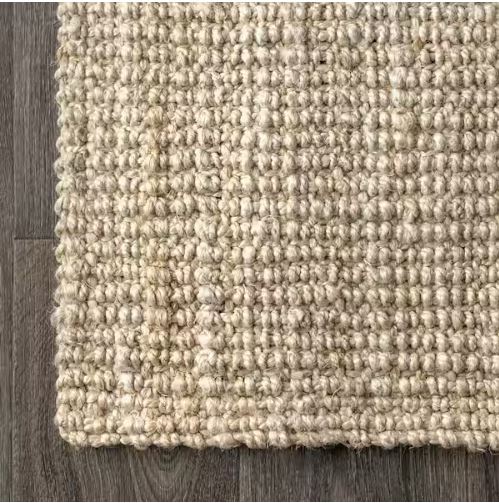 Hiro Hand Woven Chunky Jute Ivory 5 ft. x 8 ft. Area Rug