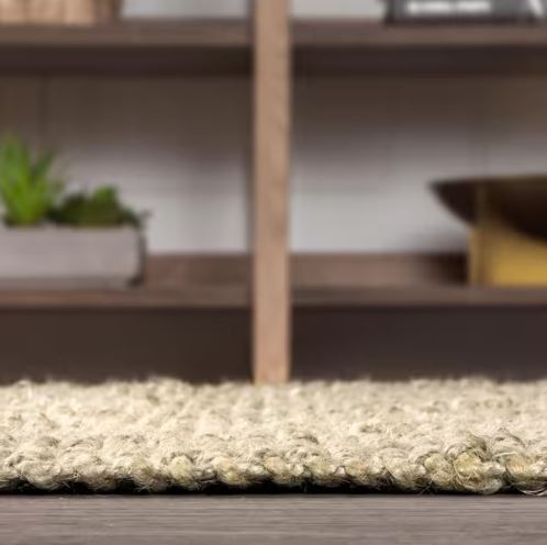 Hiro Hand Woven Chunky Jute Ivory 5 ft. x 8 ft. Area Rug