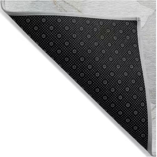 5 ft. x 7 ft. 6 in. Ivory Machine Washable Indoor/Outdoor Geometric Area Rug