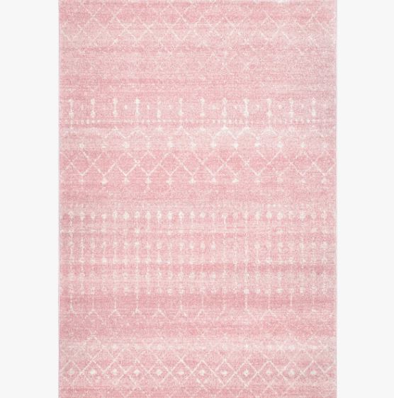 5' x 7'5" Merillat Moroccan Performance Pink Rug