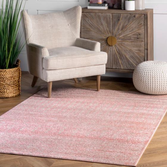 5' x 7'5" Merillat Moroccan Performance Pink Rug