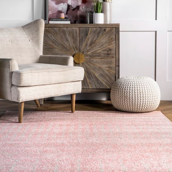 5' x 7'5" Merillat Moroccan Performance Pink Rug