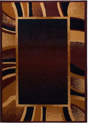 5 ft x 7 ft. Premium Rizzy Brown/Beige Modern Area Rug