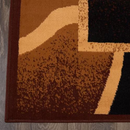 5 ft x 7 ft. Premium Rizzy Brown/Beige Modern Area Rug