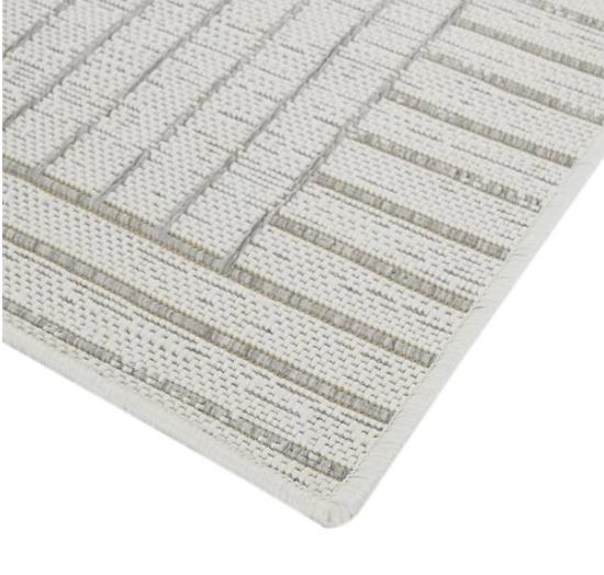 7 ft. x 9 ft. Avondale Cream Striped Indoor/Outdoor Area Rug