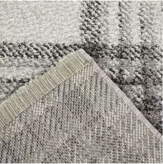 8 ft. x 10 ft. Monte Grey Plaid Area Rug