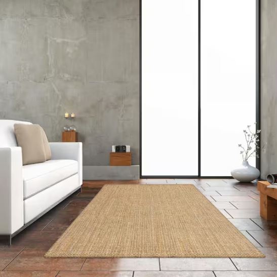 5ft x 7ft Raleigh Jute Boucle Natural Area Rug