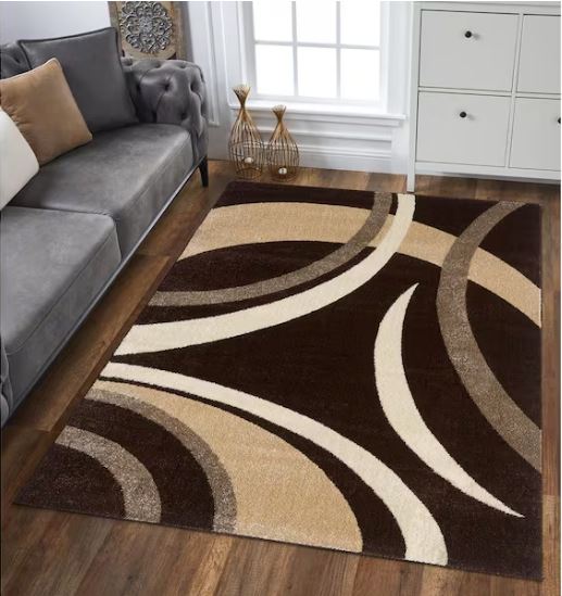 8 ft. x 10 ft. Abigail Brown Graphic Area Rug