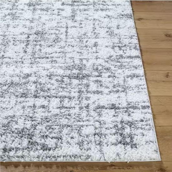 6 ft. 7 in. x 9 ft. Gray and White Stylewell Edenwell Area Rug