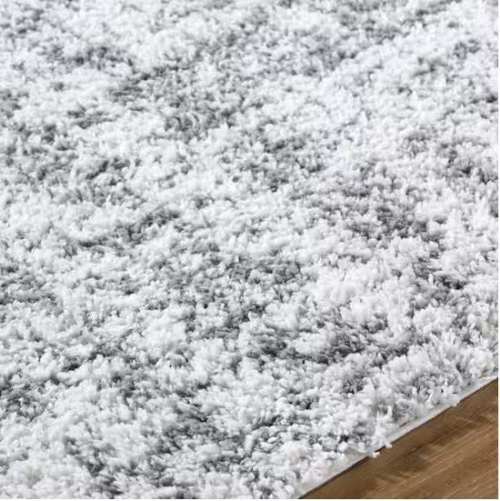 6 ft. 7 in. x 9 ft. Gray and White Stylewell Edenwell Area Rug