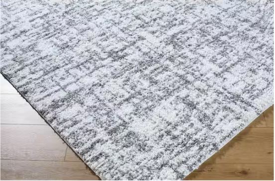 6 ft. 7 in. x 9 ft. Gray and White Stylewell Edenwell Area Rug